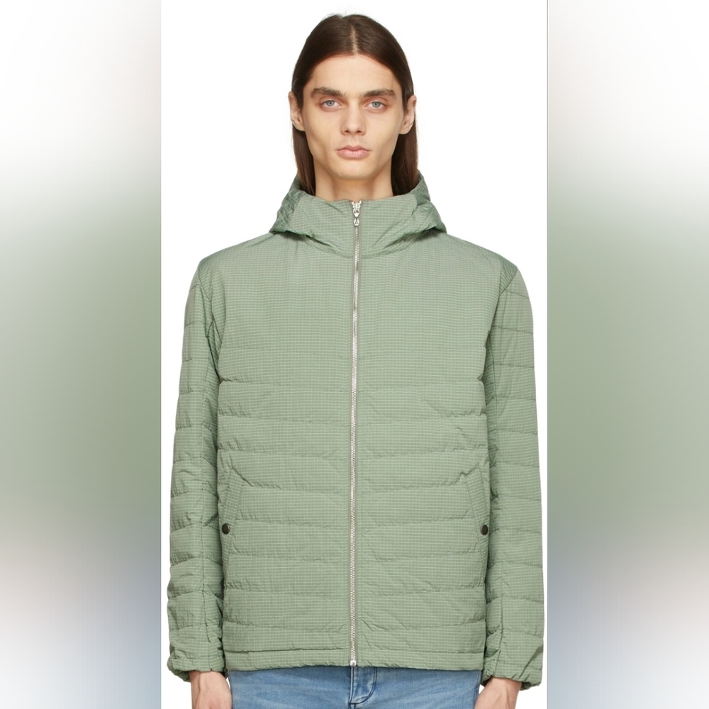 rag & bone Green Ripstop Vallis Down Jacket - L